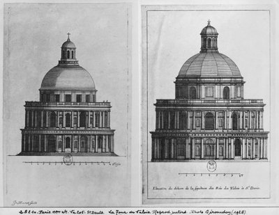 Basilica Saint-Denis, the Valois Tower, c.1655 by Jean Marot